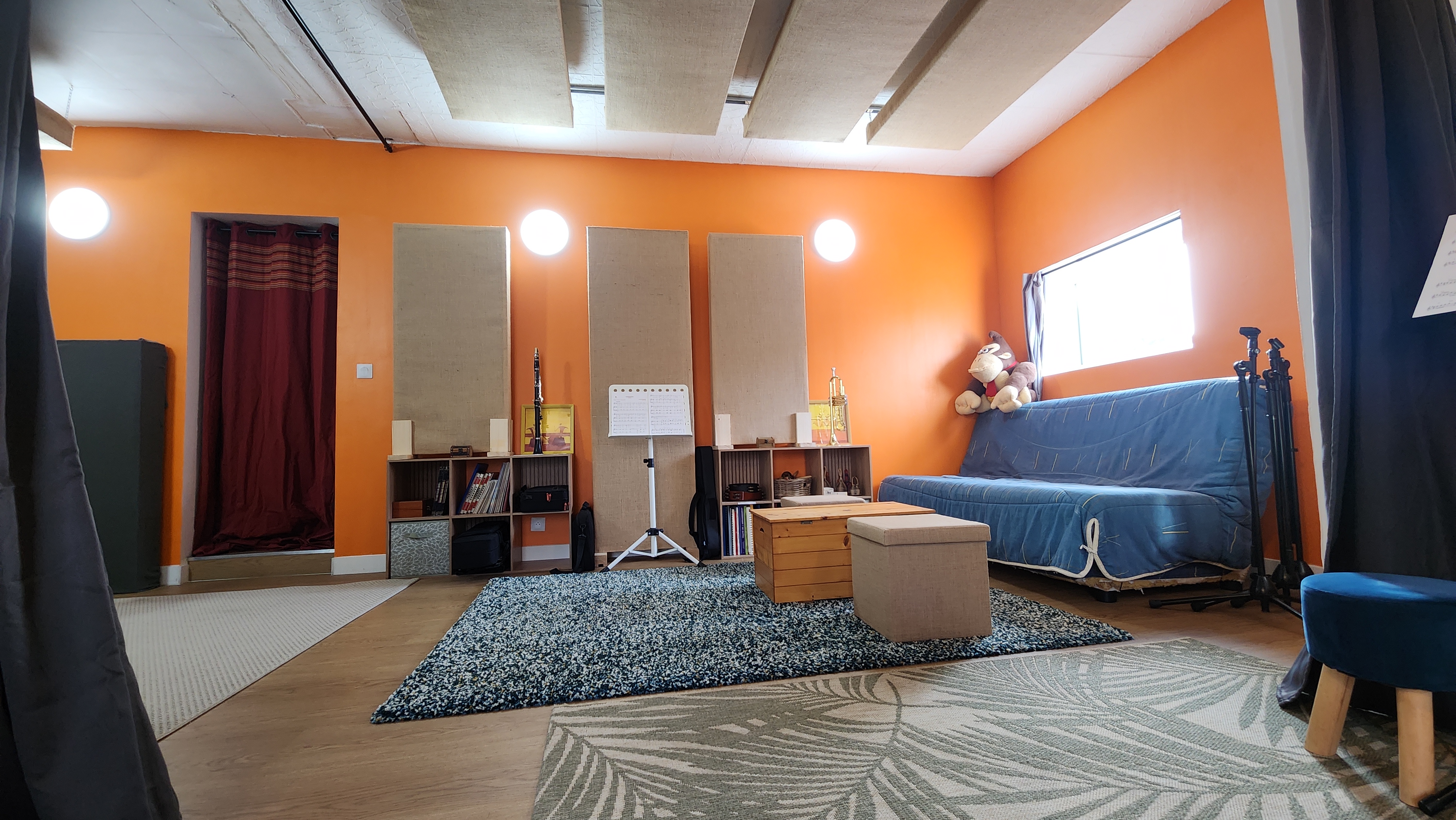 Les locaux studio de musique