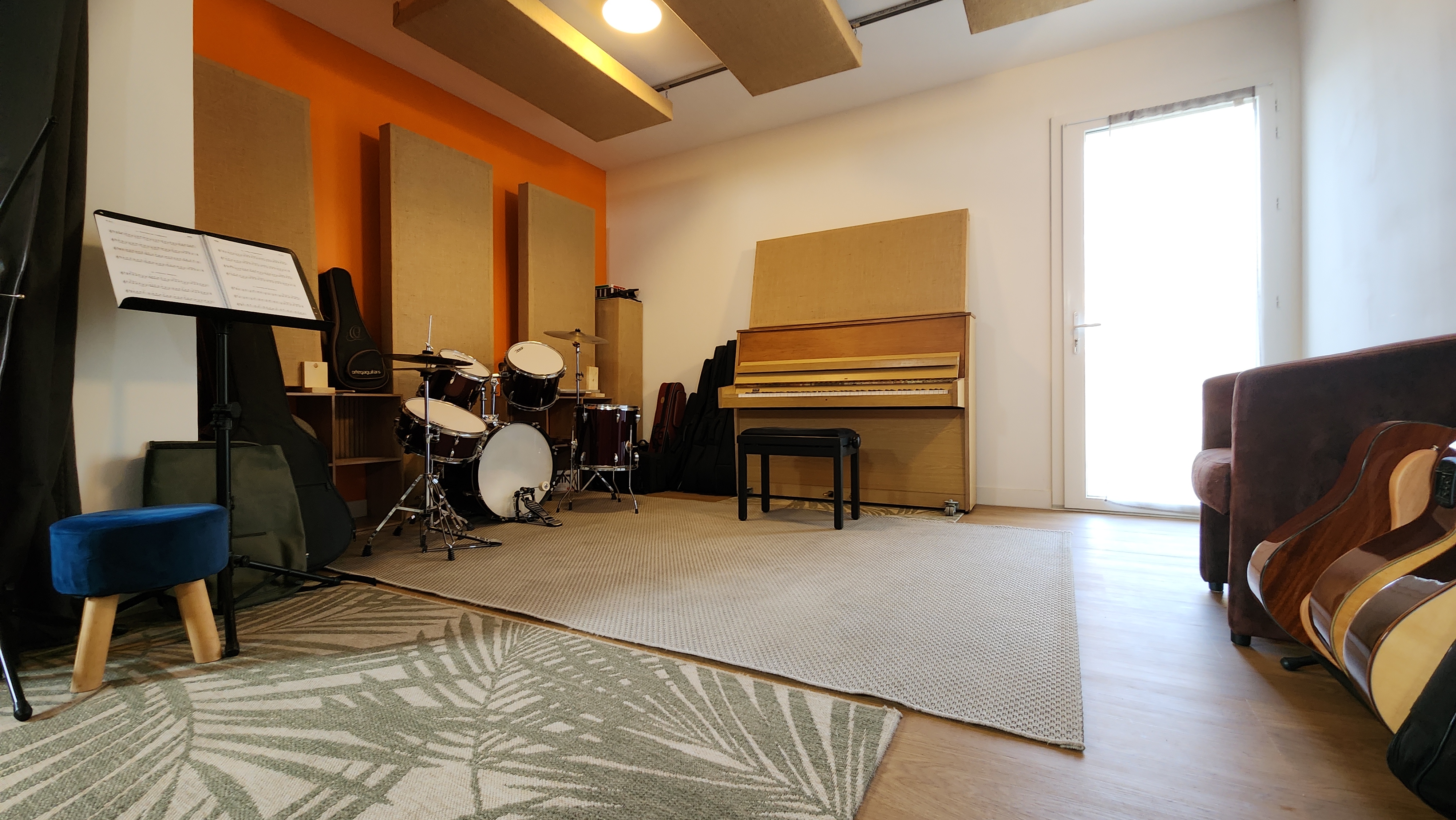 Les locaux studio de musique